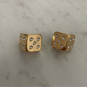 Vintage Dice Earrings